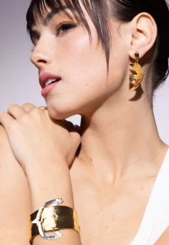 Boucles D'oreilles Percées Doré Voyage