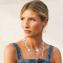 Boucles D'oreilles Percées Argenté Padmée