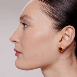 Boucles D'oreilles percées L'heure Dorée