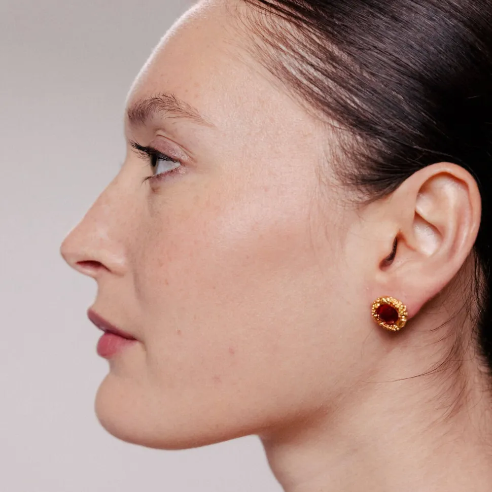 Boucles D'oreilles percées L'heure Dorée