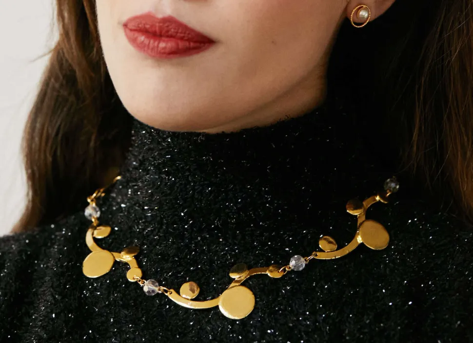 Boucles D'oreilles Percées Doré L'heure Dorée