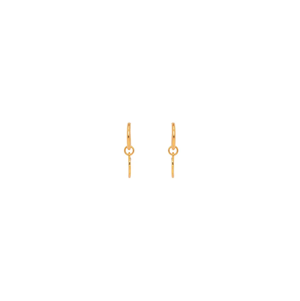 Boucles D'oreilles Percées Doré L'heure Dorée