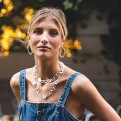 Boucles D'oreilles Percées Argenté Olala