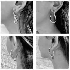 Boucles D'oreilles Percées Argenté Padmée