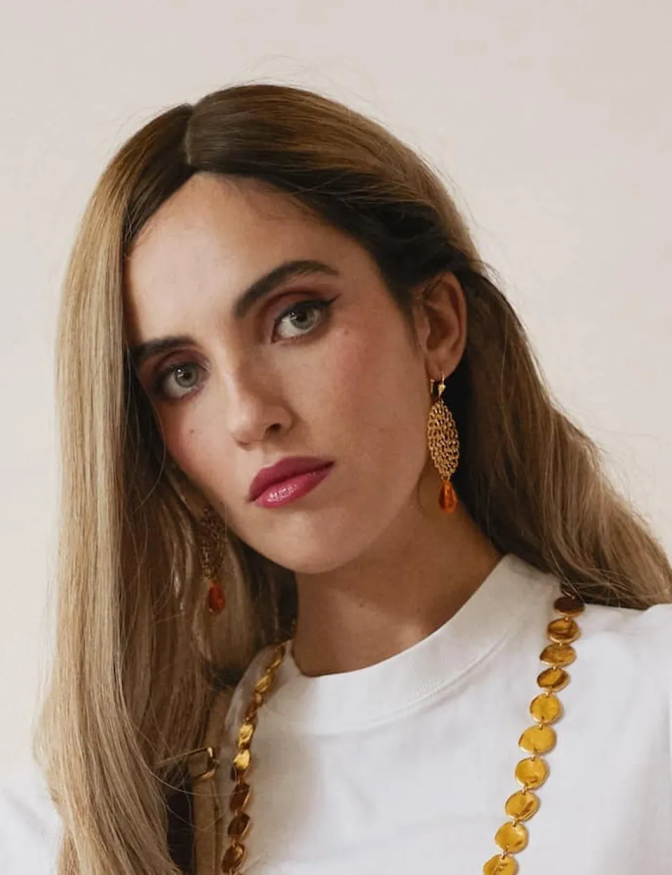 Boucles D'oreilles Percées Doré Maitika
