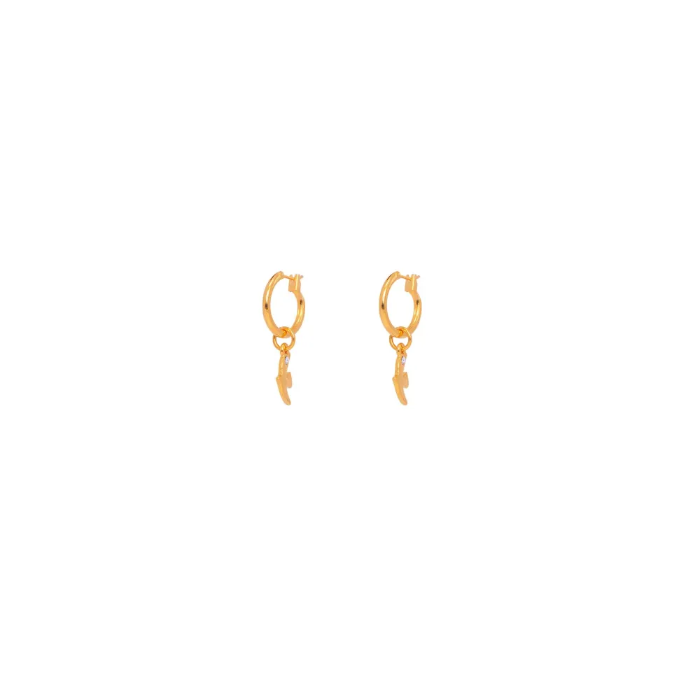 Boucles D'oreilles Percées Doré L'heure Dorée