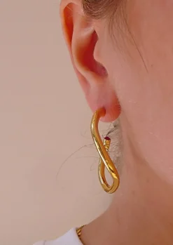 Boucles D'oreilles Percées Doré Padmée
