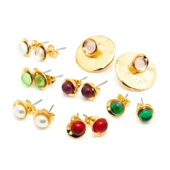 Boucles D'oreilles Percées Interchangables