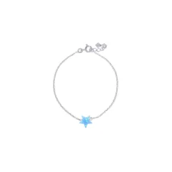 Bracelet Argent Opaline