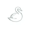 Broche Argenté Cygne