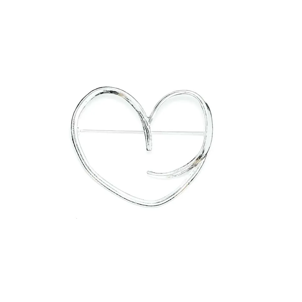 Broche Argenté L'Heure Dorée