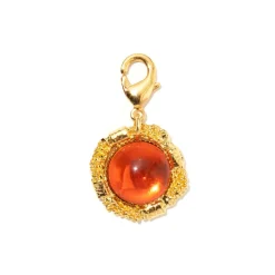 Charms Porte-Bonheur Orange Etincelle