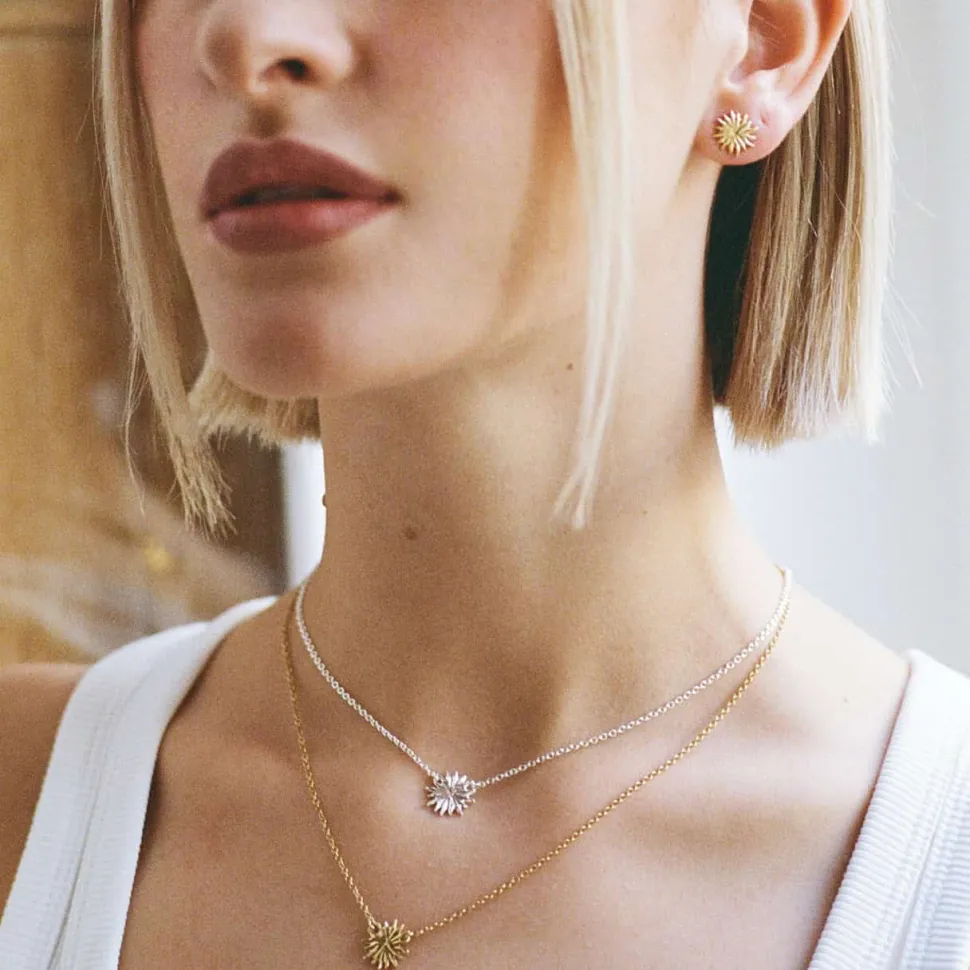Collier argent massif Ciel d'été