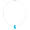 Collier Argent Opaline