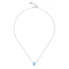 Collier Argent Opaline