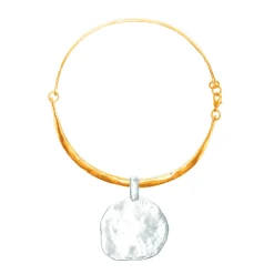 Collier Doré Argenté Mille Et Une Nuit
