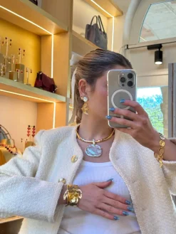 Collier Doré Argenté Mille Et Une Nuit