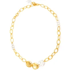 Collier Doré Argente Mille Et Une Nuit
