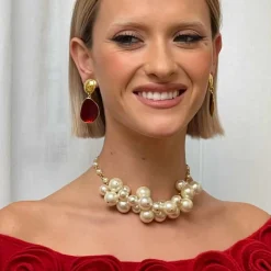 Collier Doré Vegétal
