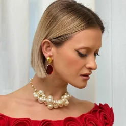 Collier Doré Vegétal