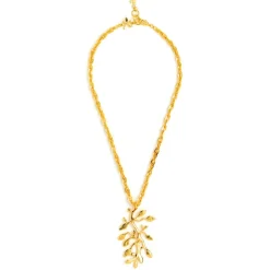 Collier doré Végétal