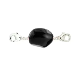Perle Charms Argenté Noir Magique