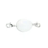 Perle Charms Argentée Blanc Lumière
