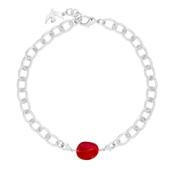 Perle Charms Argentée Rouge Glamour