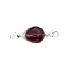 Perle Charms Argentée Violet Nocture