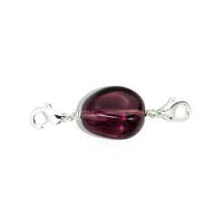 Perle Charms Argentée Violet Nocture