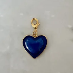 Perle Charms Bleu Coeur d'Amour